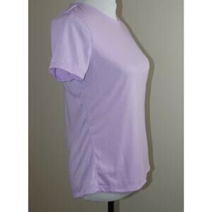 ATHLETIC WORKS Womens Lightweight TOP - Size SMALL 4-6 - Lilac Purple Stripe